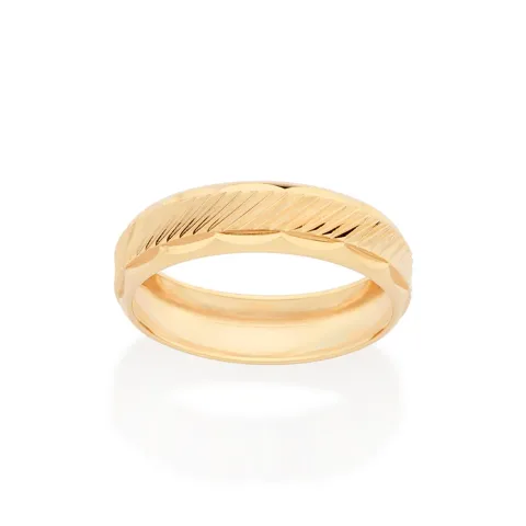 Aliança Folheada a Ouro 18k 513433