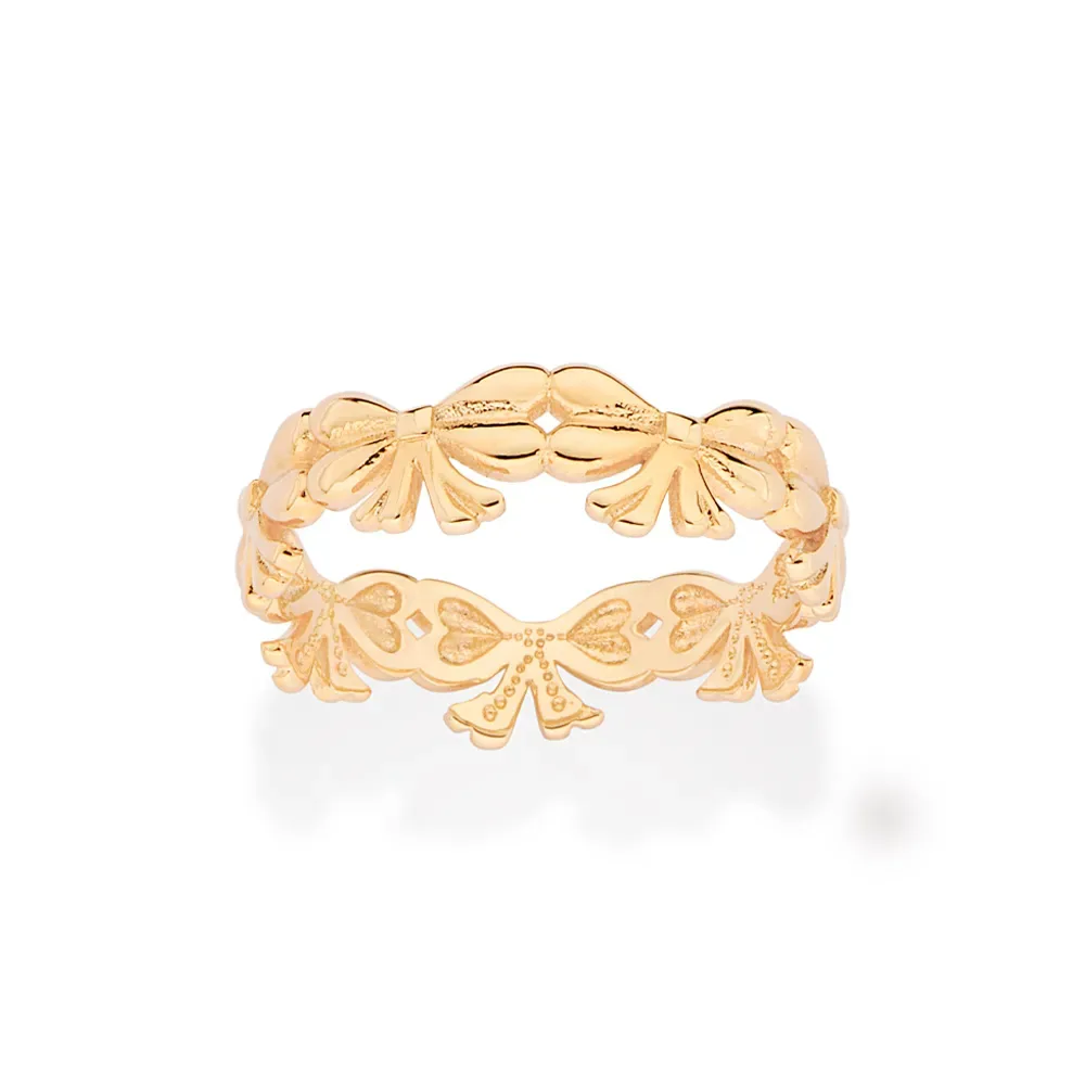 ANEL LAÇOS BANHADO A OURO 18K 5135491