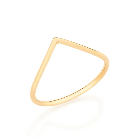 ANEL SKINNY RING INFINITO BANHADO A OURO 18K TAM 24 512730