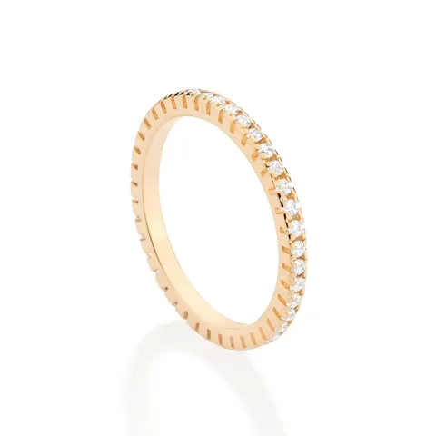 Aparador Com Zircônias Folheada a Ouro 18k 513438