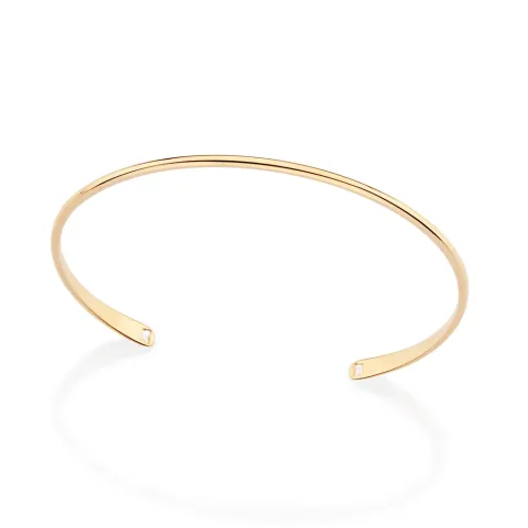 Bracelete Liso Folheado a Ouro 18k - Tam.60 552131