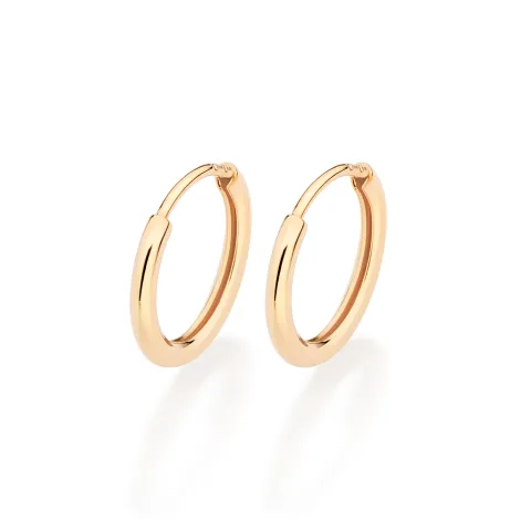 BRINCO ARGOLA BANHADA A OURO 18K - TAM.ÚNICO 527164