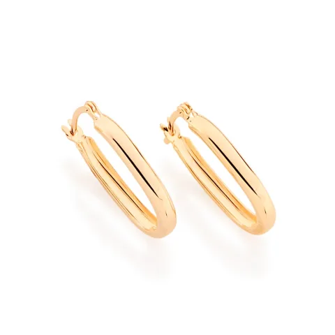 BRINCO ARGOLA BANHADO A OURO 18K - TAM.ÚNICO 520808