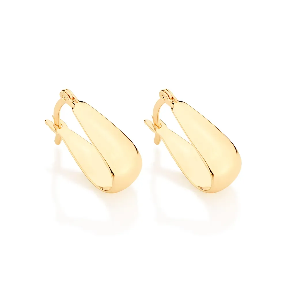BRINCO ARGOLA BANHADO A OURO 18K - TAM.ÚNICO 522906