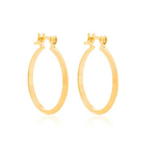 BRINCO ARGOLA BANHADO A OURO 18K - TAM.ÚNICO 522908