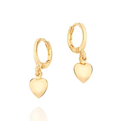 Brinco Argola Coração Almofada Folheado A Ouro - tam.único 527146