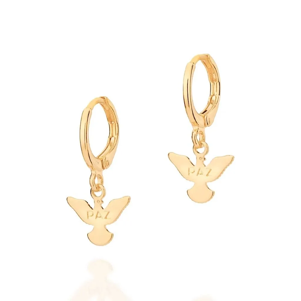 Brinco Argola Espírito Santo Folheado A Ouro - tam.único 527037
