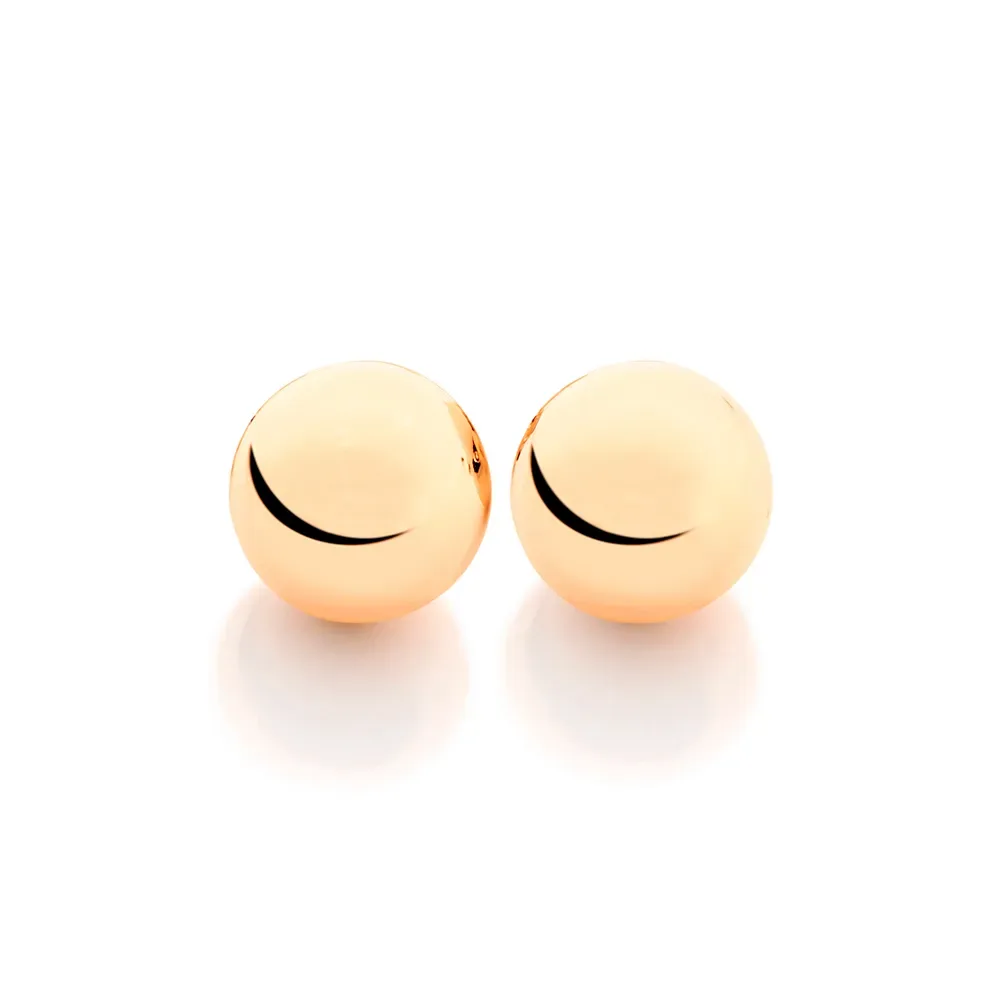 BRINCO BANHADO A OURO 18K BOLA - TAM.ÚNICO 520470 MAIOR