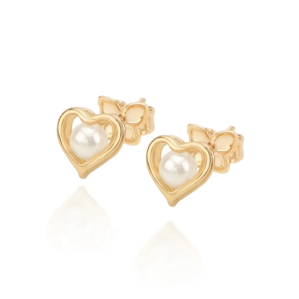 BRINCO BANHADO A OURO 18K COM PÉROLAS SINTÉTICAS - TAM.ÚNICO 524525