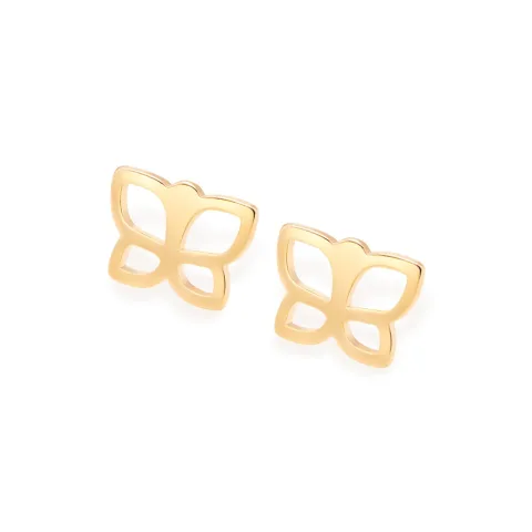 BRINCO BORBOLETA BANHADO A OURO 18K - TAM.ÚNICO 526560