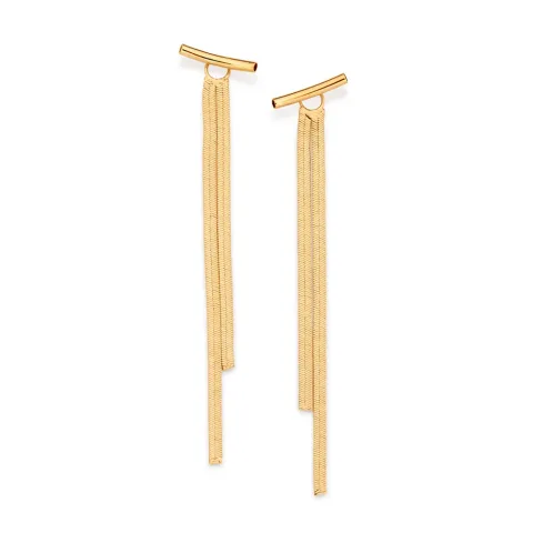 BRINCO EAR JACKET BANHADO A OURO 18K - TAM.ÚNICO 527006