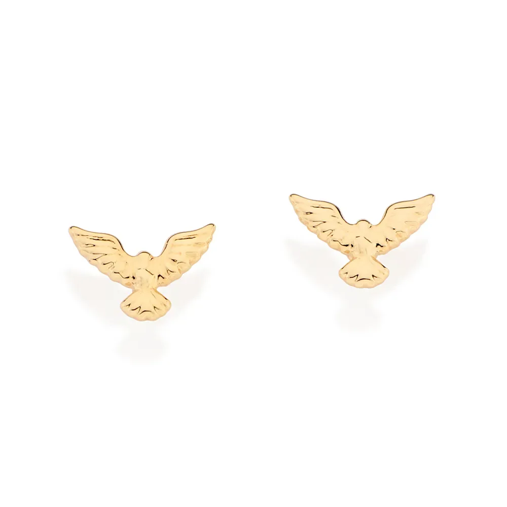 Brinco espírito santo folheado a ouro 18k - 527249
