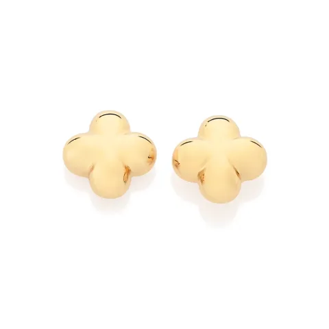 BRINCO FLOR BANHADO A OURO 18K - TAM.ÚNICO 527325