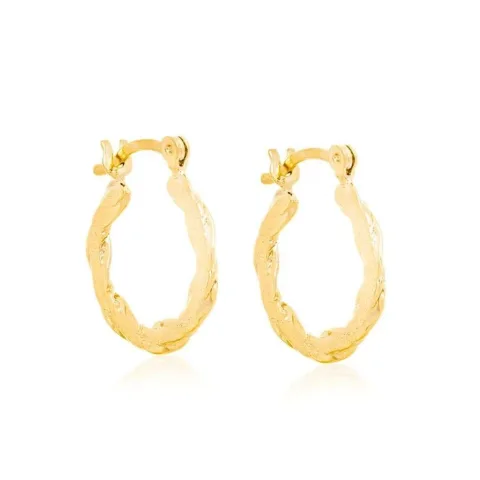 Brinco Folheado a Ouro Argola  523822