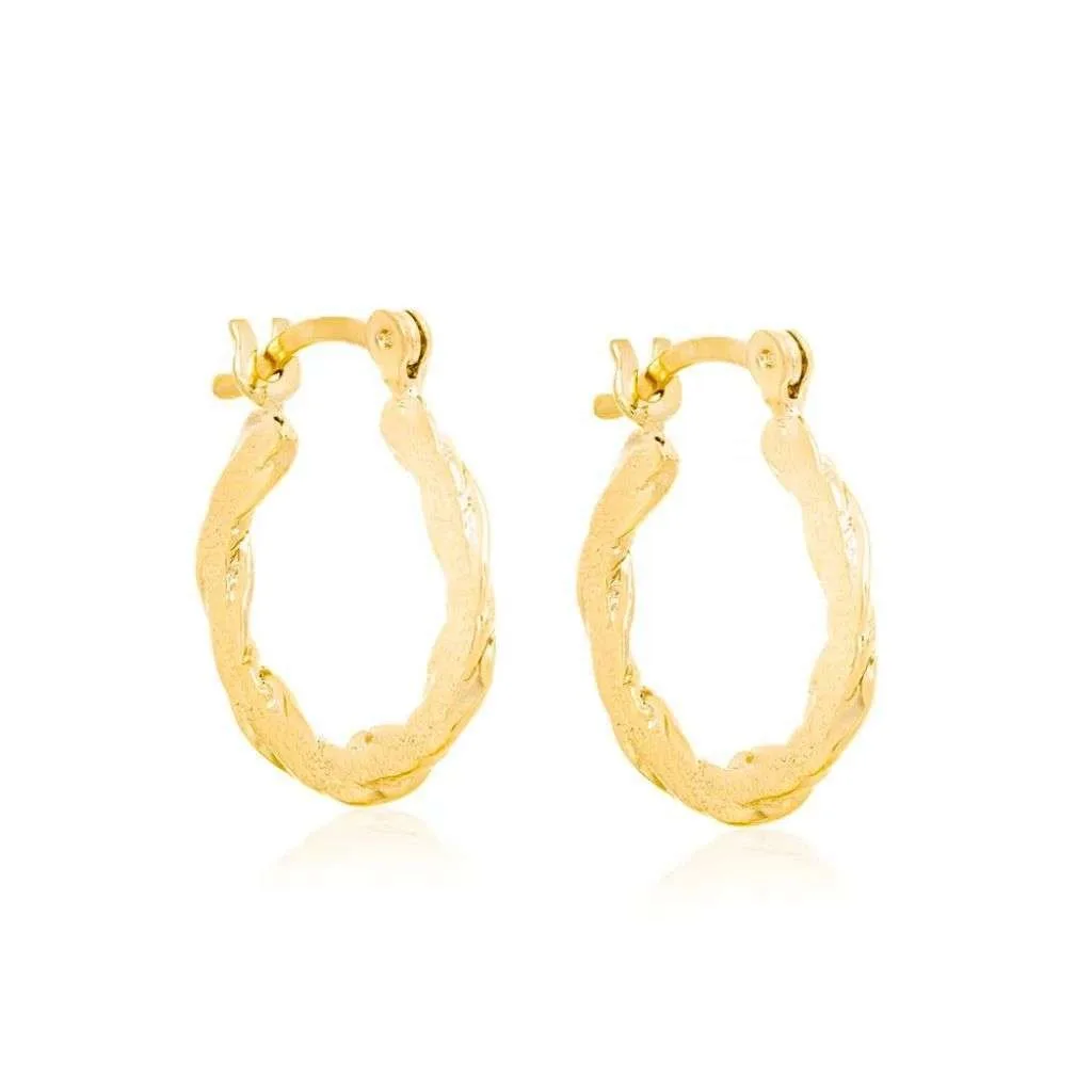 Brinco Folheado a Ouro Argola  523822