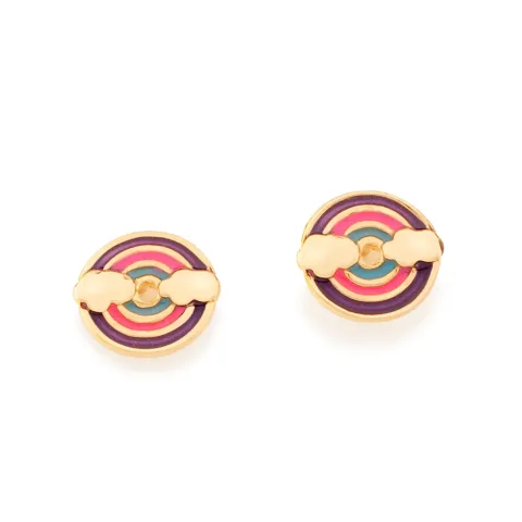 BRINCO INFANTIL BANHADO A OURO 18K COM APLICAÇÃO DE RESINA - TAM.ÚNICO 525927