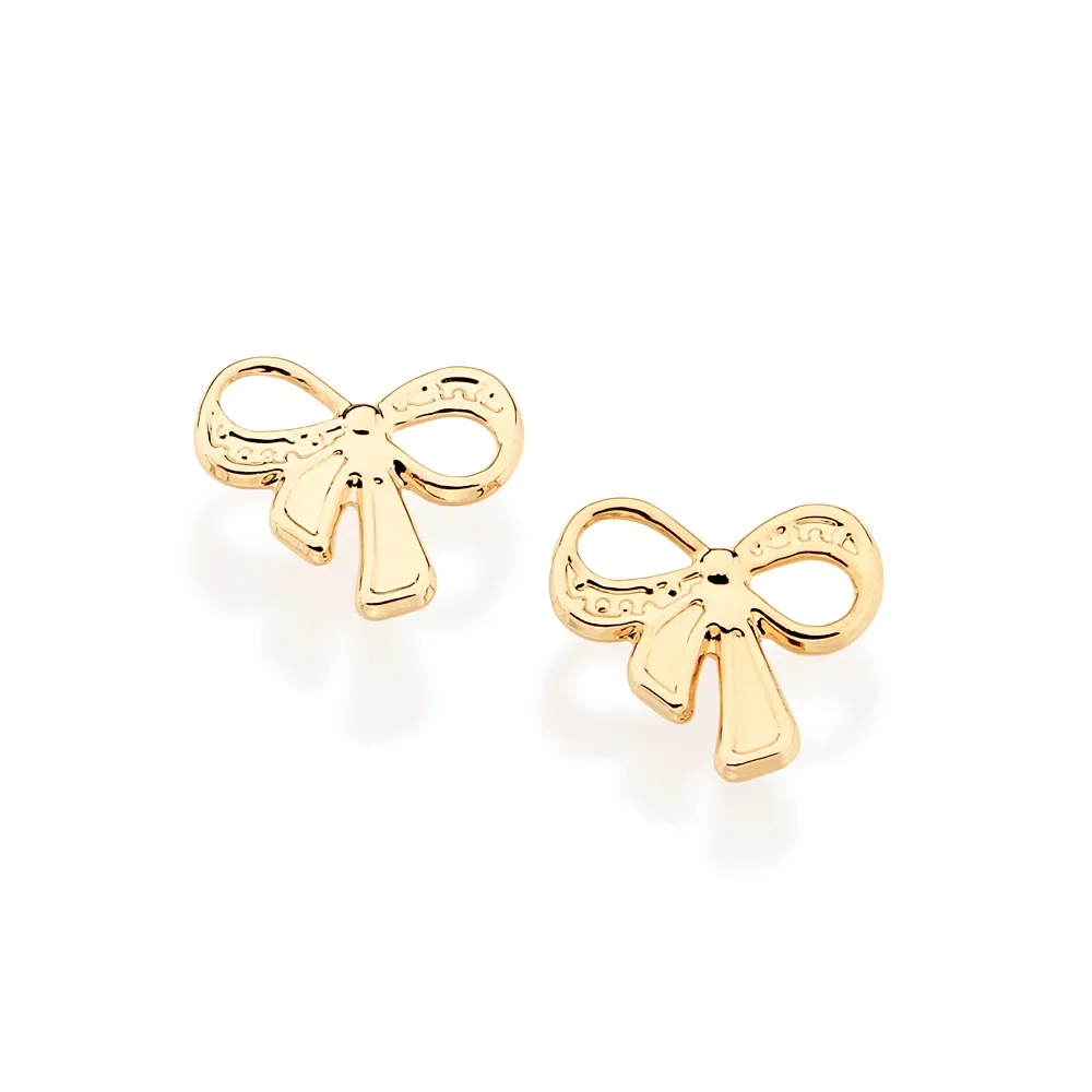 BRINCO INFANTIL BANHADO A OURO 18K LAÇO - TAM.ÚNICO 524635