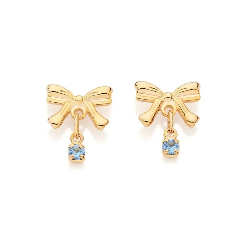 BRINCO LAÇO BANHADO A OURO 18K COM ZIRCÔNIAS - TAM.ÚNICO 527401