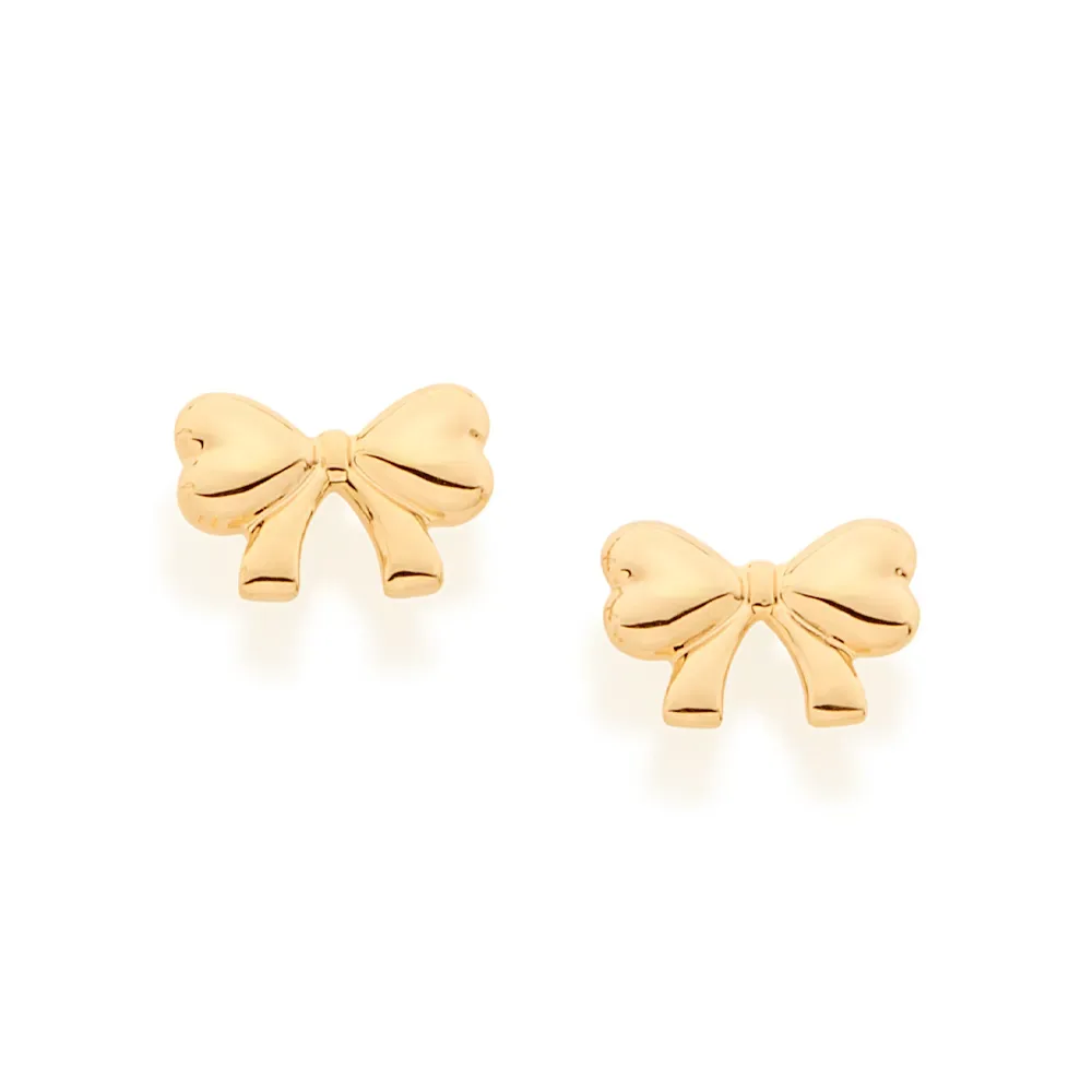 BRINCO LAÇO BANHADO A OURO 18K - TAM.ÚNICO 526474