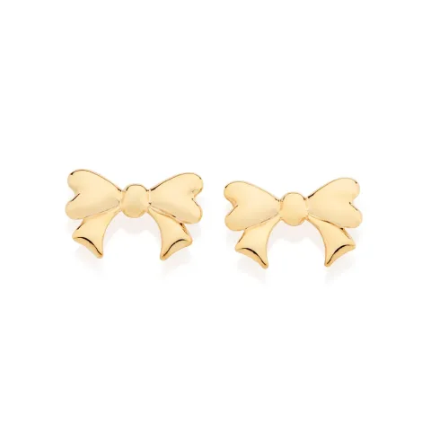 Brinco Laço Folheado a Ouro 18k -  527259
