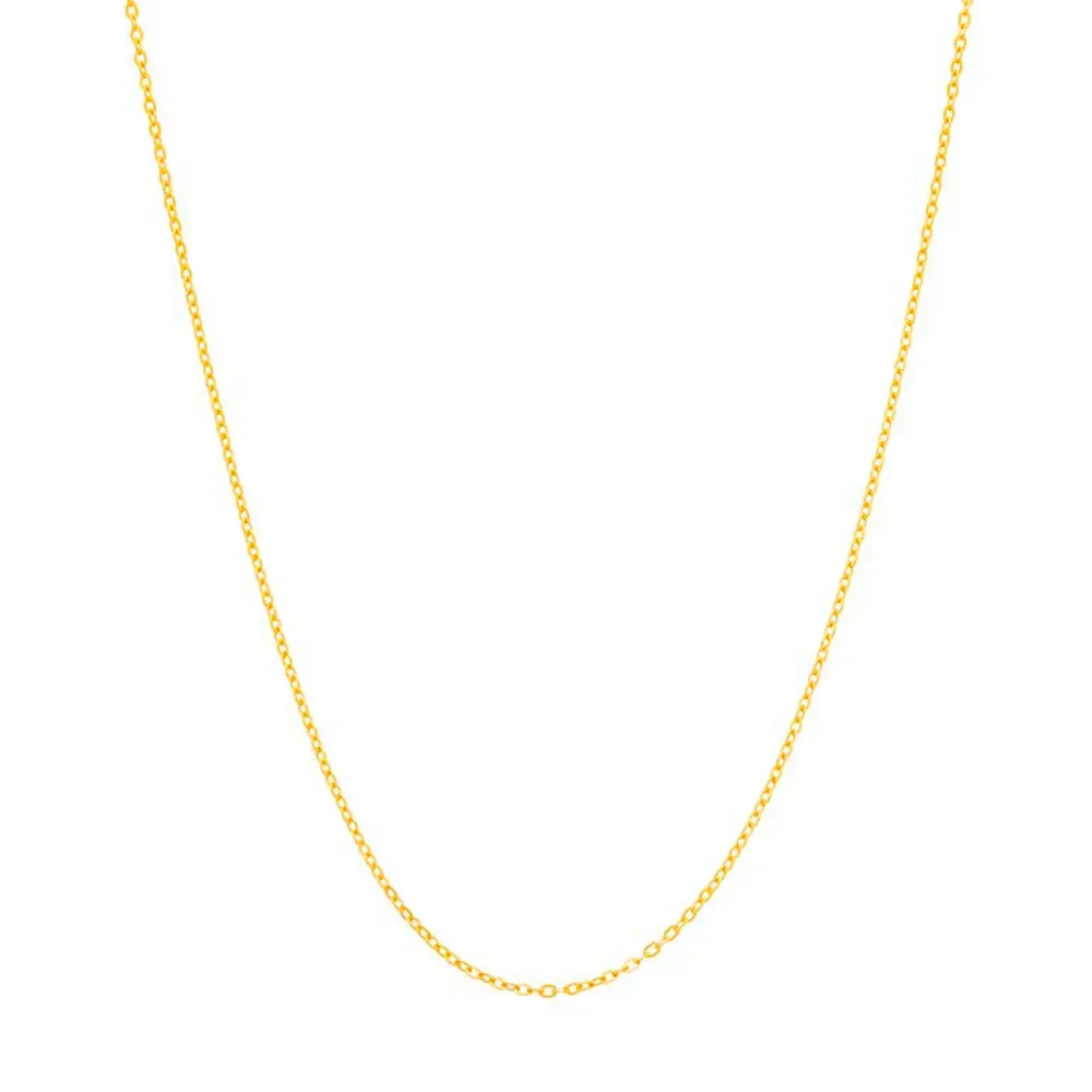 CORDÃO BANHADO A OURO 18K FIO CADEADO BATIDO - TAM.50 530308
