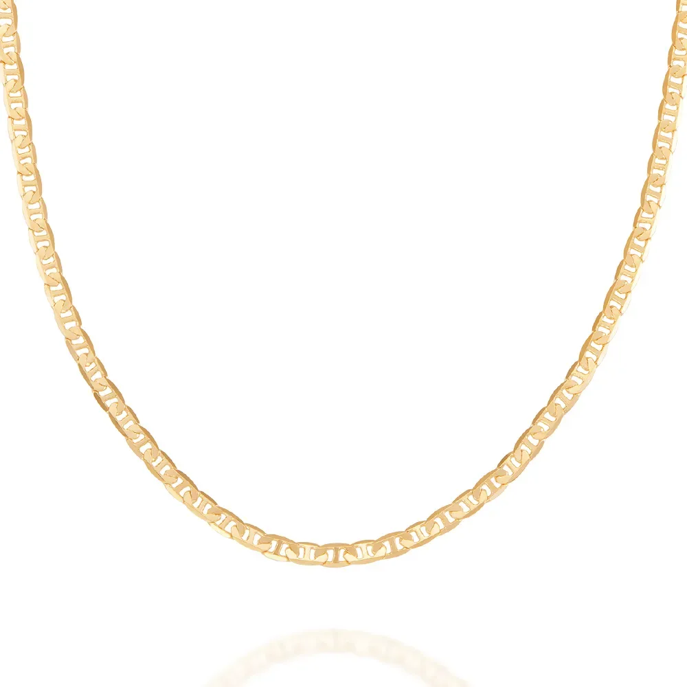 CORDÃO BANHADO A OURO 18K FIO DIAMANTADO - TAM.60 530614