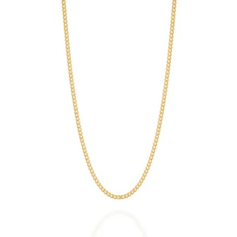 CORDÃO BANHADO A OURO 18K FIO GRUMET LIXADO - TAM.60 530295