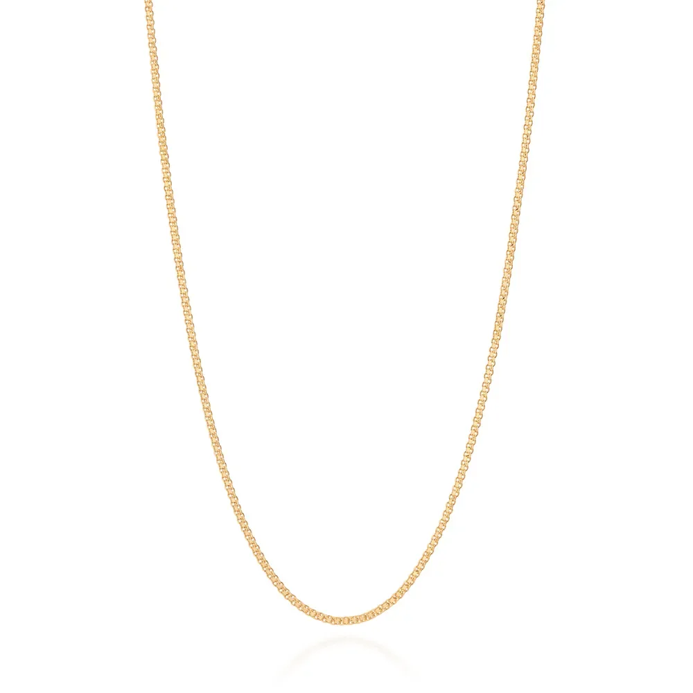 CORDÃO DIAMANTADO BANHADO A OURO 18K - TAM.60 5323276