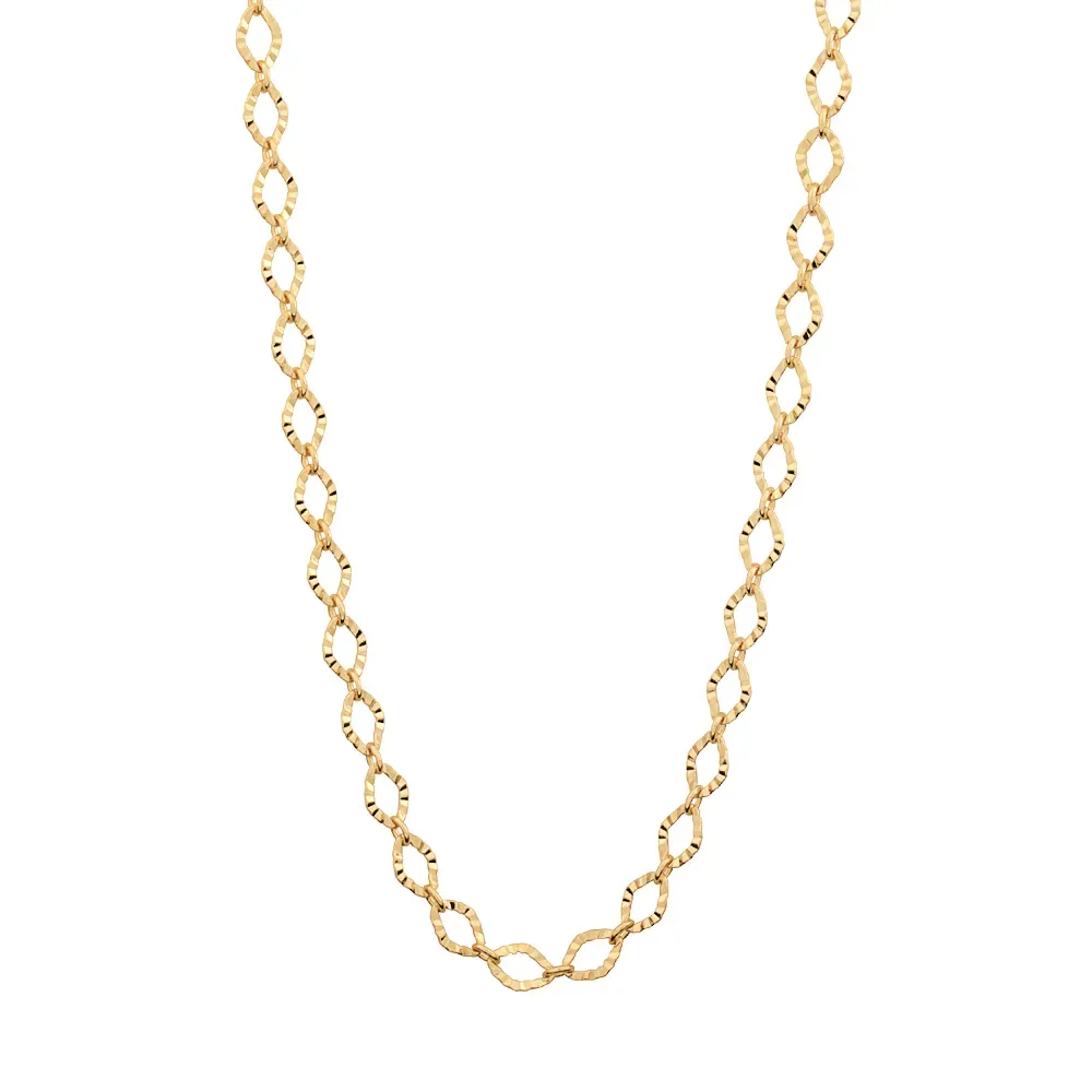 GARGANTILHA BANHADA A OURO 18K FIO LOSANGO - TAM.42 531468