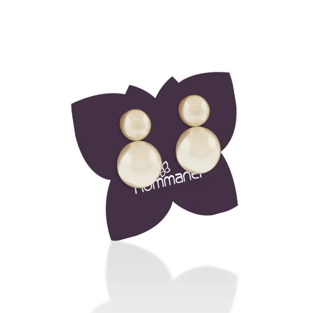 Kit brinco folheado a ouro 18k com pérolas sinteticas - tam.único 527245