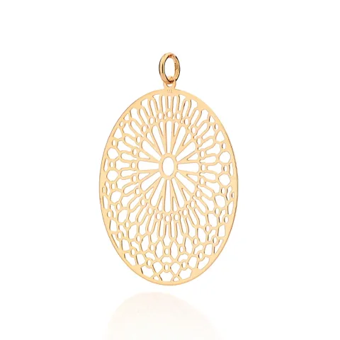 Maxi Pingente Arabescos Folheado a Ouro 18k - 542781