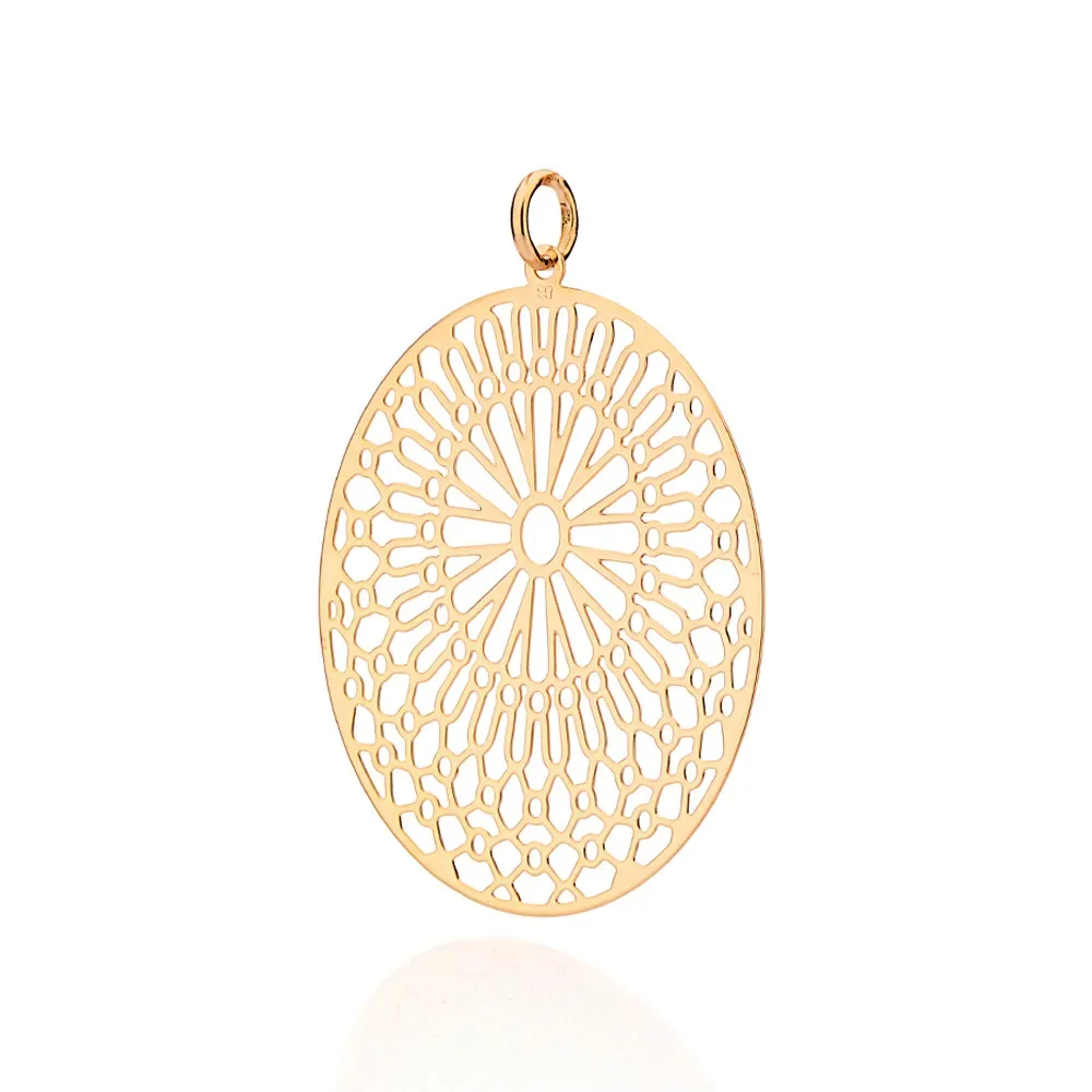 Maxi Pingente Arabescos Folheado a Ouro 18k - 542781