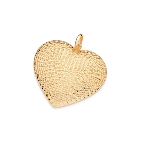 Maxi Pingente Coração Folheado a Ouro 18k - 542801