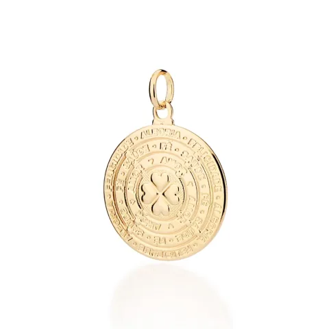Medalha Alegria, Felicidade, Fé, Saúde E Amor Banhado A Ouro 18k - tam.único 542811