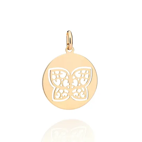 PINGENTE BORBOLETA BANHADO A OURO 18K - TAM.ÚNICO 542855