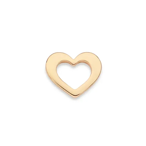 PINGENTE FLUTUANTE CORAÇÃO BANHADO A OURO 18K - TAM.ÚNICO 542901