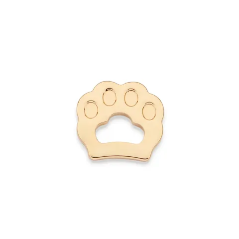 PINGENTE FLUTUANTE PATA DE PET BANHADO A OURO 18K - TAM.ÚNICO 542897