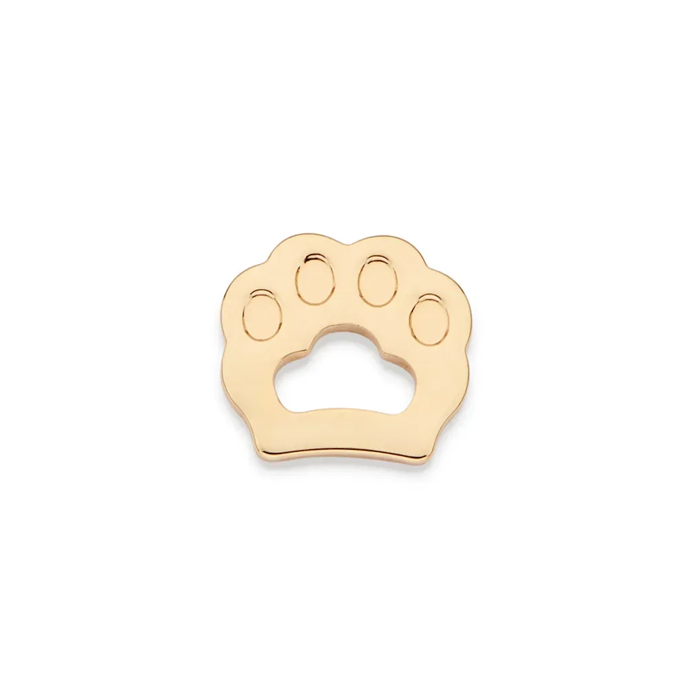 PINGENTE FLUTUANTE PATA DE PET BANHADO A OURO 18K - TAM.ÚNICO 542897