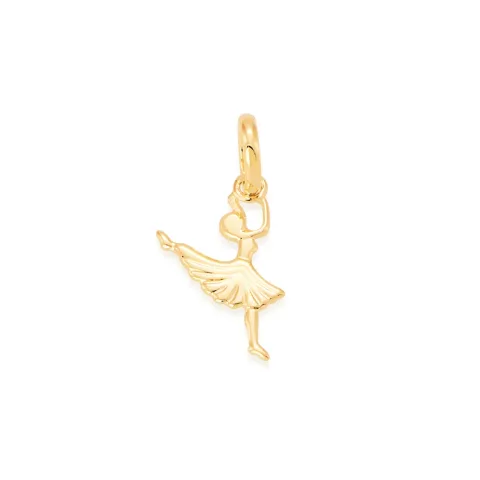 PINGENTE INFANTIL BANHADO A OURO 18K BAILARINA - TAM.ÚNICO 541558