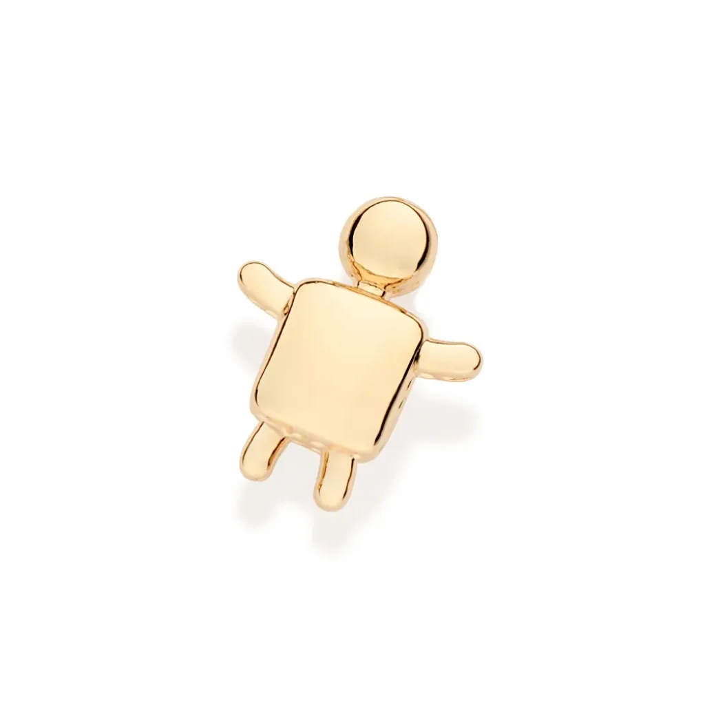 Pingente Menino Banhado A Ouro 18k - tam.único 542809