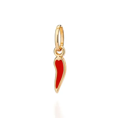 Pingente Pimenta Folheado a Ouro 18k Com Aplicação De Resina -  542741