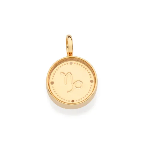 Pingente signo capricórnio folheado a ouro 18k - tam.único 5427660000