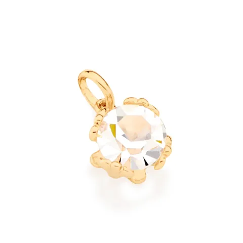 PINGENTE SOLITÁRIO BANHADO A OURO 18K COM ZIRCÔNIA - TAM.ÚNICO 541662