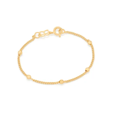 PULSEIRA BANHADA A OURO 18K COM BOLAS 550194