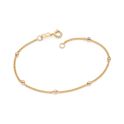 PULSEIRA BANHADA A OURO 18K COM BOLAS 550195