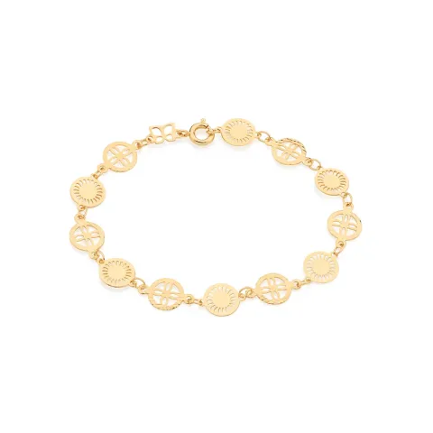 PULSEIRA BANHADA A OURO 18K TAM 19