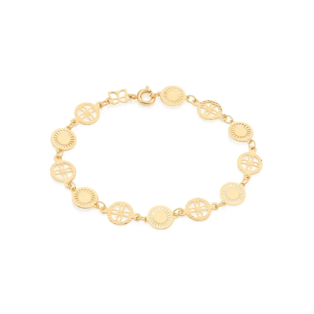 PULSEIRA BANHADA A OURO 18K TAM 19