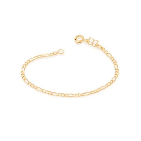 PULSEIRA INFANTIL BANHADA A OURO 18K - TAM.14