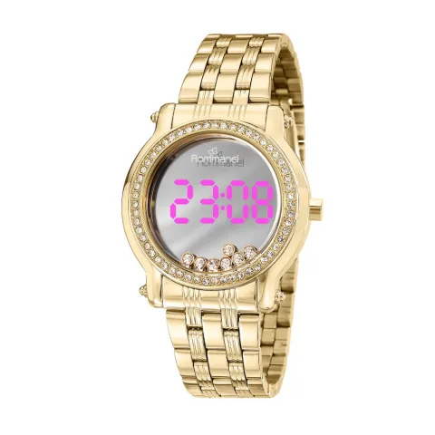 RELÓGIO DIGITAL LED DOURADO - TAM.ÚNICO 650027