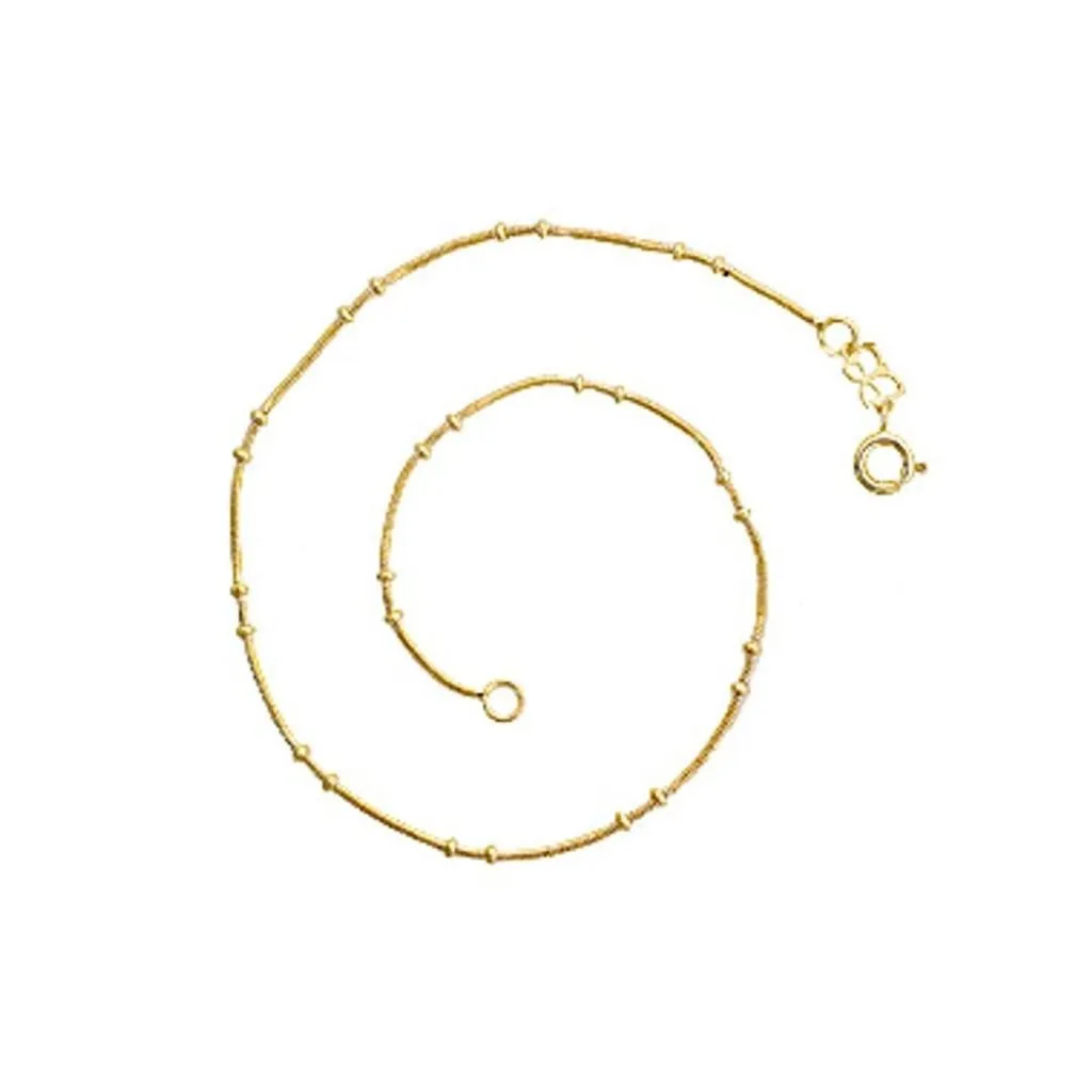 Tornozeleira Folheada A Ouro 550465